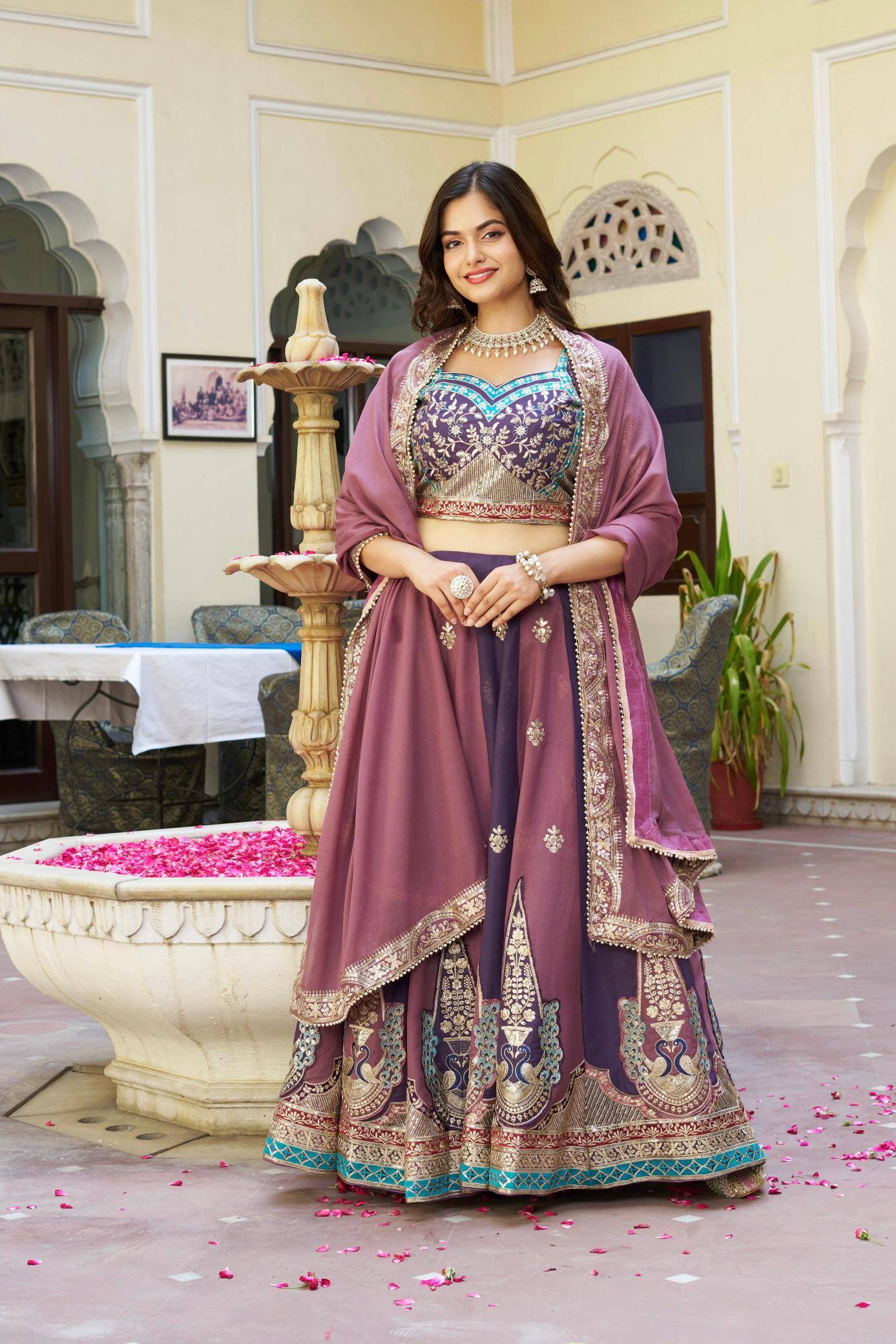 Ram-149 georgette Bulk lehengha choli distributor